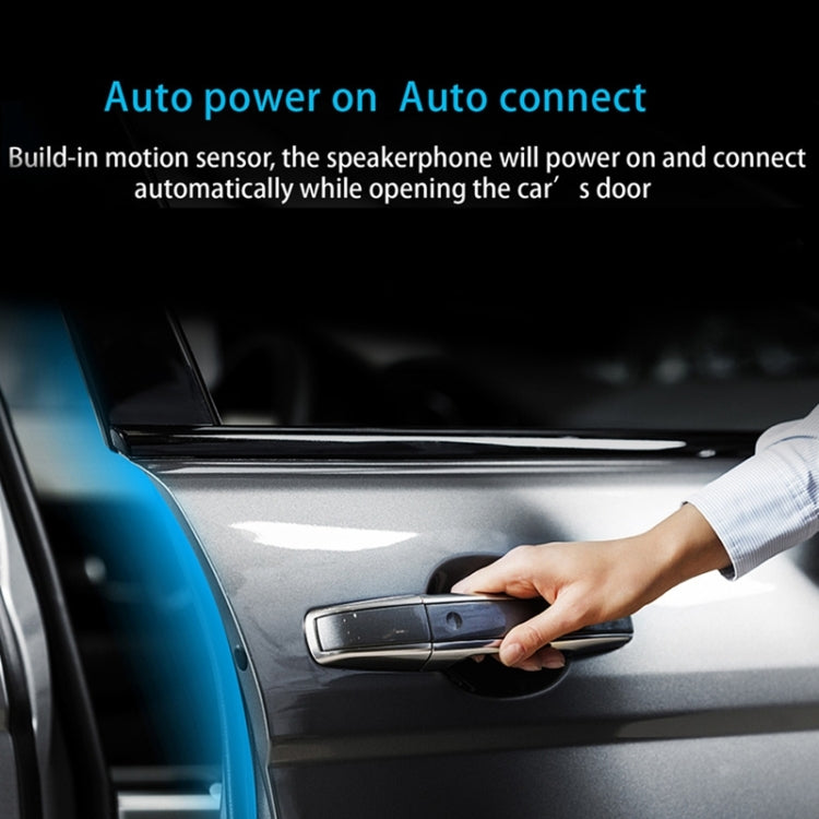SP09 Multipoint Wireless Bluetooth V4.2 Handsfree Car Kit Speaker Speakerphone, Support Voice Readout & Vibration Sensor - free shipping - PMC TechLife - Order now!
