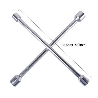 Compact Universal Tire Iron Lug Wrench with 17mm 19mm 21mm 23mm Socket Adapters - Tire Repair & Installation Tools by PMC Jewellery | Online Shopping South Africa | PMC Jewellery