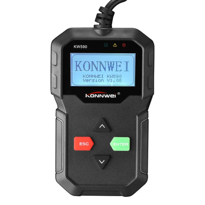 KONNWEI KW590 Mini OBDII Car Auto Diagnostic Scan Tools Auto Scan Adapter Scan Tool (Can Only Detect 12V Gasoline Car)(Black) - Code Readers & Scan Tools by KONNWEI | Online Shopping South Africa | PMC Jewellery | Buy Now Pay Later Mobicred