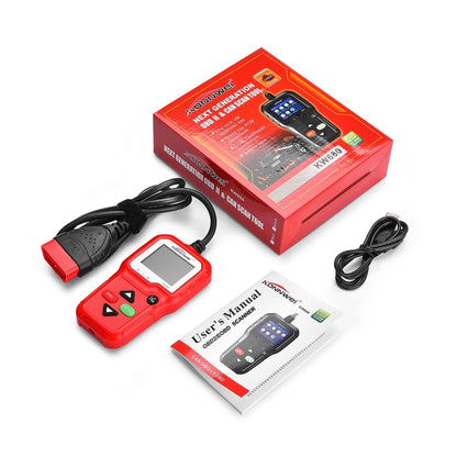 KONNWEI KW680 Mini OBDII Car Auto Diagnostic Scan Tools  Auto Scan Adapter Scan Tool (Can Detect Battery and Voltage, Only Detect 12V Gasoline Car)(Red) - Code Readers & Scan Tools by KONNWEI | Online Shopping South Africa | PMC Jewellery | Buy Now Pay Later Mobicred