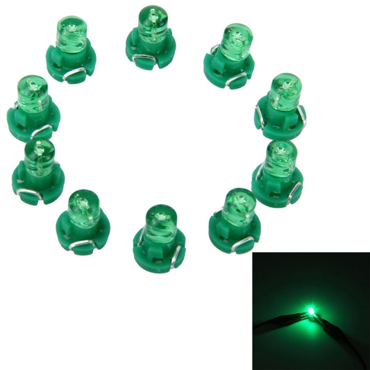 10PCS 2W T3 Wedge Instrument Panel LED Light Dashboard Gauge Cluster Indicator Lamp Bulb(Green Light) - Instrument Lights by PMC Jewellery | Online Shopping South Africa | PMC Jewellery