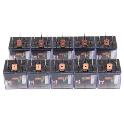 10 PCS JD-1912 80 AMP 12V Waterproof Car Auto Four Plugs Relay with Warning Light - Relays by PMC Jewellery | Online Shopping South Africa | PMC Jewellery