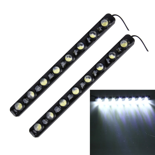 2 PCS 8W 240 LM 6000K DRL Daytime Running Light with 8 SMD-5050 Lamps, DC 12V(White Light) - Running Lights by PMC Jewellery | Online Shopping South Africa | PMC Jewellery