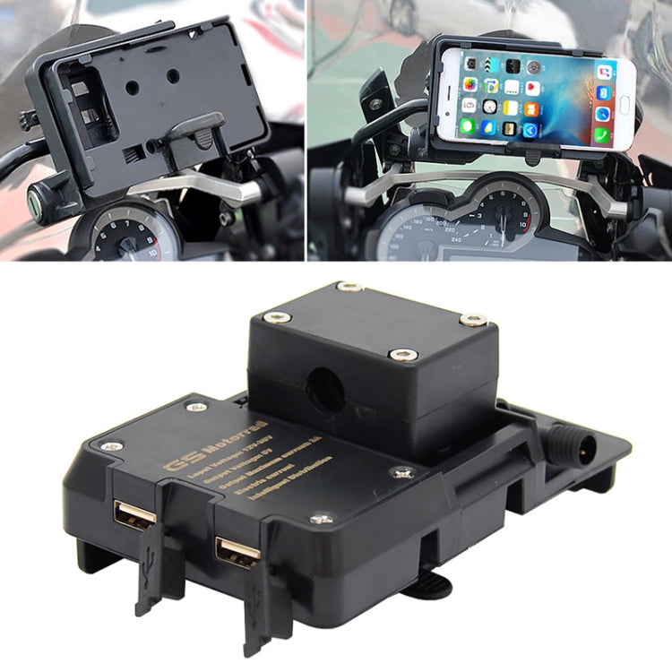 Motorcycle Mobile Phone Holder USB Charger Bracket - Holder by PMC TechLife | Online Shopping South Africa | PMC TechLife | Buy Now Pay Later Mobicred