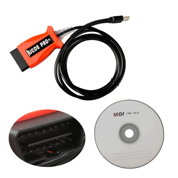 UCDS PRO+ Car OBD2 Diagnostic Tool with 35 Tokens UCDS for Ford USB Connection - Code Readers & Scan Tools by PMC TechLife | Online Shopping South Africa | PMC TechLife