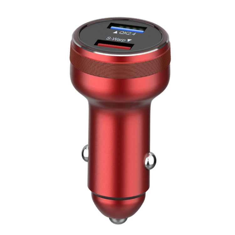 DASH / WARP 30W Car Flash Charger for OnePlus (Red) - Car Charger by PMC Jewellery | Online Shopping South Africa | PMC Jewellery