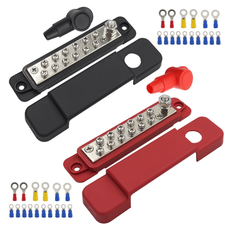 48V 180A 12 Way Power Distribution Terminal Block Battery Bus Bar Set - Fuse by PMC TechLife | Online Shopping South Africa | PMC TechLife