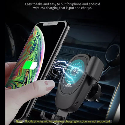 Car Wireless Charger Multifunctional Mobile Phone Wireless Charger Stand (Black) - Wireless Charger Holders by PMC Jewellery | Online Shopping South Africa | PMC Jewellery