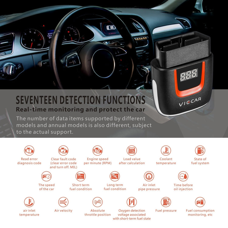 Viecar VP004 Car Mini OBD + USB / Type-C Interface Fault Detector V1.5 WiFi Diagnostic Tool - Code Readers & Scan Tools by PMC Jewellery | Online Shopping South Africa | PMC Jewellery