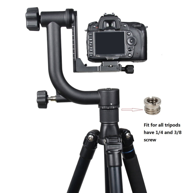 YELANGU Horizontal 360 Degree Gimbal Tripod Head for Home DV and SLR Cameras(Black) - free shipping - PMC TechLife - Order now!