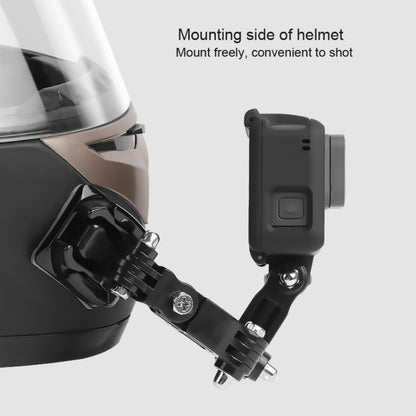 Cycling Helmet Adhesive Multi-Joint Arm Fixed Mount Set with J-Hook Buckle Mount & Adapter & Screw for DJI Osmo Action, GoPro HERO10 Black /9 Black / HERO8 Black /7 /6 /5 /5 Session /4 Session /4 /3+ /3 /2 /1, Xiaoyi and Other Action Cameras -  by PMC Jewellery | Online Shopping South Africa | PMC Jewellery