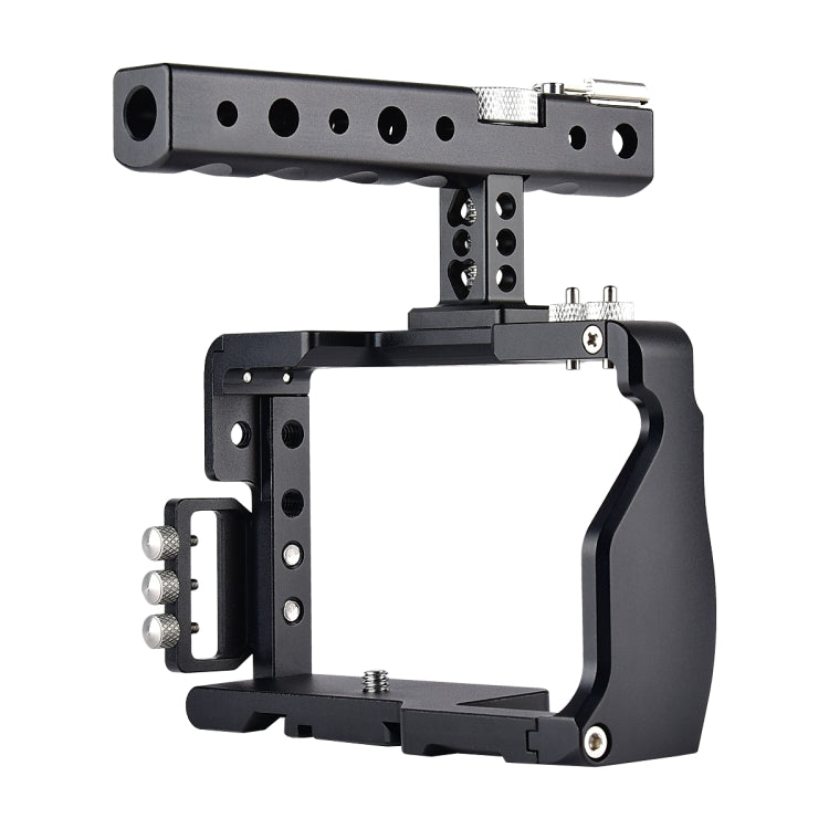 YELANGU C6 Camera Video Cage Handle Stabilizer for Sony A6000 / A6300 / A6500 / A6400(Black) - Camera Cage by YELANGU | Online Shopping South Africa | PMC TechLife | Buy Now Pay Later Mobicred