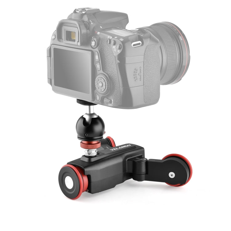 YELANGU L5 Electric Track Slider 3-Wheel Rolling Dolly Car, Load: 3kg(Black) - free shipping - PMC TechLife - Order now!