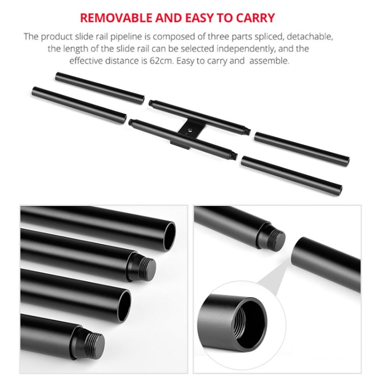 YELANGU L50E 60cm Splicing Camera Slider Dolly Rail + L5i Dolly Car - free shipping - PMC TechLife - Order now!