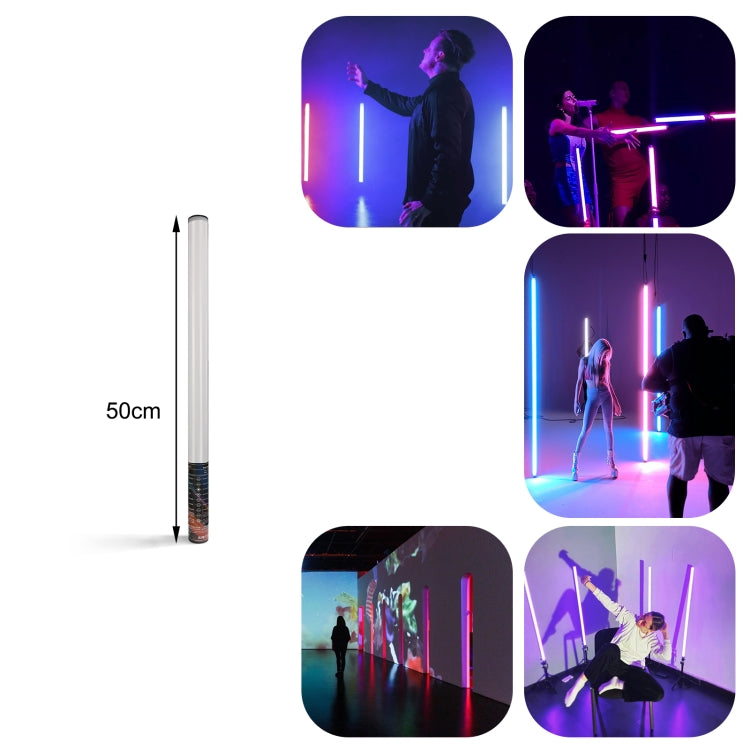 LUXCeO Mood1 50cm RGB Colorful Atmosphere Rhythm LED Stick Handheld Video Photo Fill Light with Tripod - free shipping - PMC TechLife - Order now!
