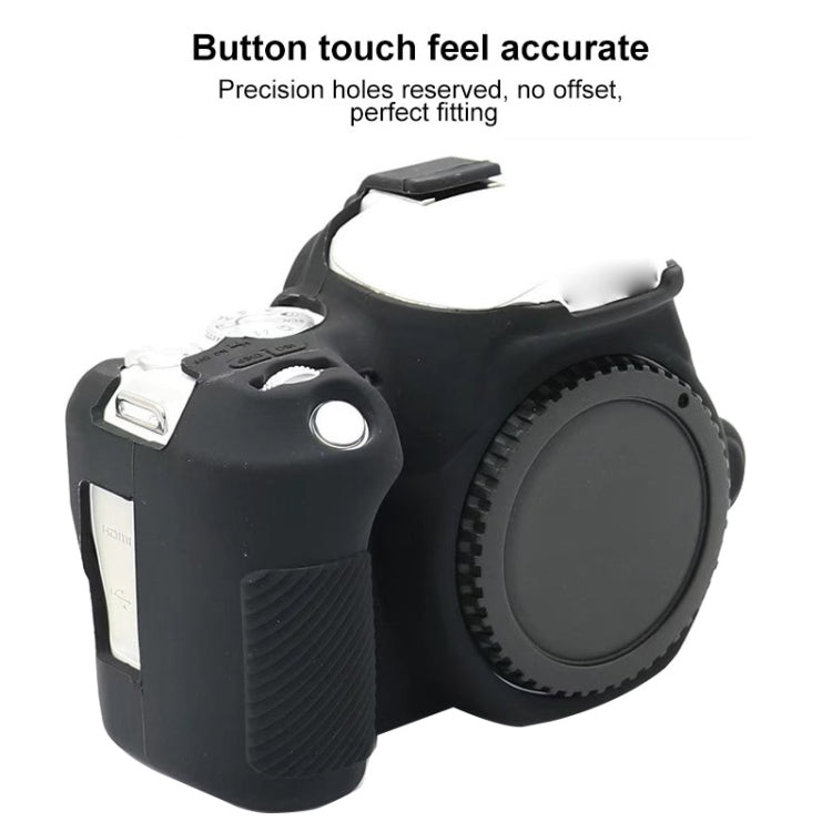 For Canon EOS 250D Soft Silicone Protective Case (Black) - Protective Case by PMC Jewellery | Online Shopping South Africa | PMC Jewellery