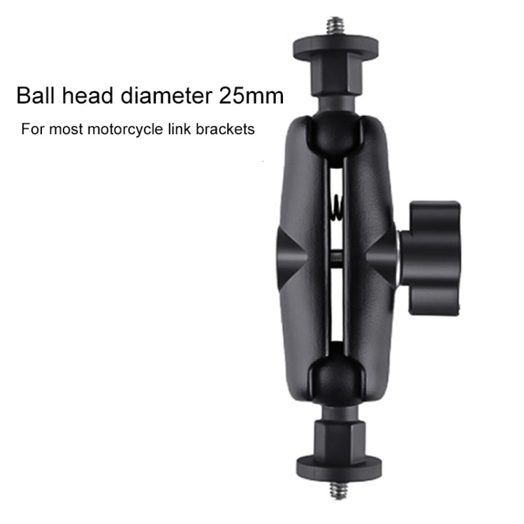 25mm 1/4 inch Screw ABS Ball Head Adapter Mount(Black) - Mount & Holder by PMC TechLife | Online Shopping South Africa | PMC TechLife