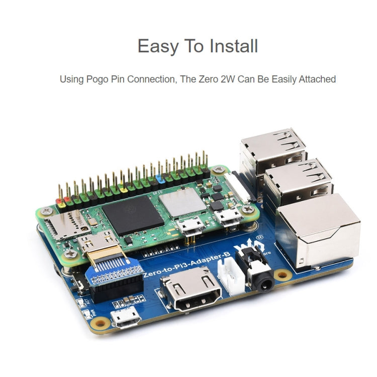 Waveshare Raspberry Pi Zero 2W To 3B Adapter for Raspberry Pi 3 Model B/B+ - free shipping - PMC TechLife - Order now!