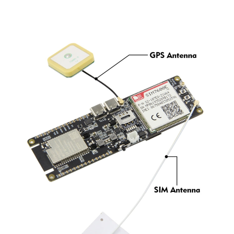 TTGO T-SIM7600E-H ESP32 WiFi Bluetooth 18560 Battery Holder Solar Charge Module Development Board - Module by TTGO | Online Shopping South Africa | PMC Jewellery