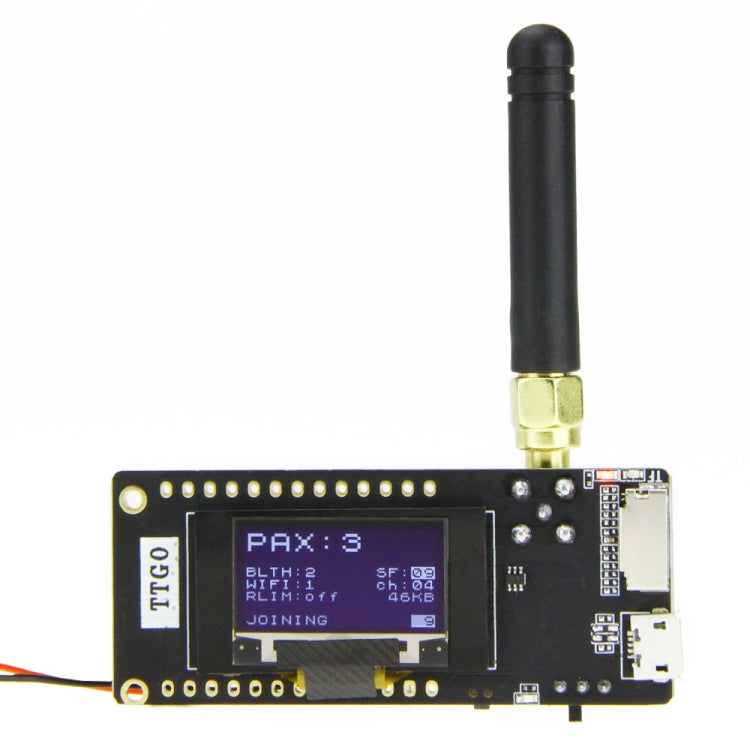 TTGO LORA32 V2.1 ESP32 0.96 inch OLED Bluetooth WiFi Wireless Module 915MHz SMA IP5306 Module with Antenna - Module by TTGO | Online Shopping South Africa | PMC TechLife | Buy Now Pay Later Mobicred