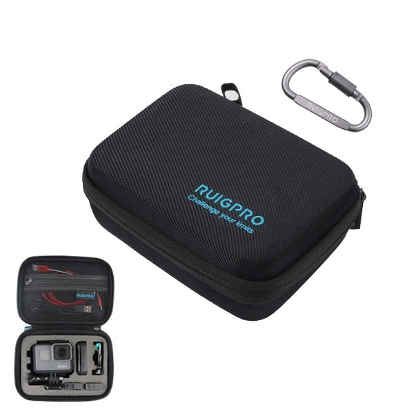 RUIGPRO Shockproof Waterproof Portable Case Box for DJI Osmo Action, Size: 17.3cm x 12.3cm x 6.5cm(Black) - Case & Bags by RUIGPRO | Online Shopping South Africa | PMC Jewellery | Buy Now Pay Later Mobicred