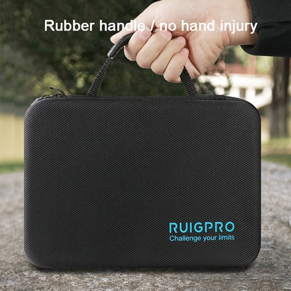 RUIGPRO Shockproof Waterproof Portable Case Box for DJI Osmo Action, Size: 17.3cm x 12.3cm x 6.5cm(Black) - Case & Bags by RUIGPRO | Online Shopping South Africa | PMC Jewellery | Buy Now Pay Later Mobicred