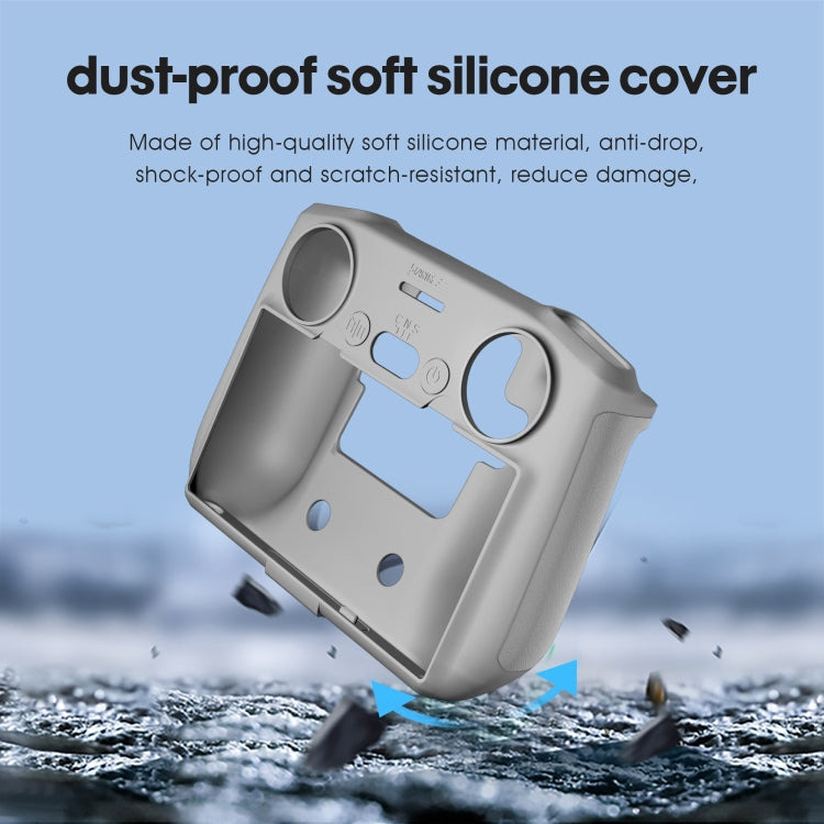 STARTRC Silicone Shockproof Anti-scratch Case for DJI Mini 3 Pro Remote Control(Grey) - Carry Cases & Bags by STARTRC | Online Shopping South Africa | PMC TechLife | Buy Now Pay Later Mobicred