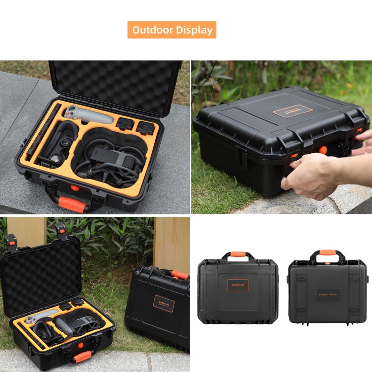 For DJI Avata Sunnylife AQX-6-U Upgraded Waterproof Shockproof Safety Carry Case Storage Bag (Black) - Cases & Bags by Sunnylife | Online Shopping South Africa | PMC Jewellery | Buy Now Pay Later Mobicred