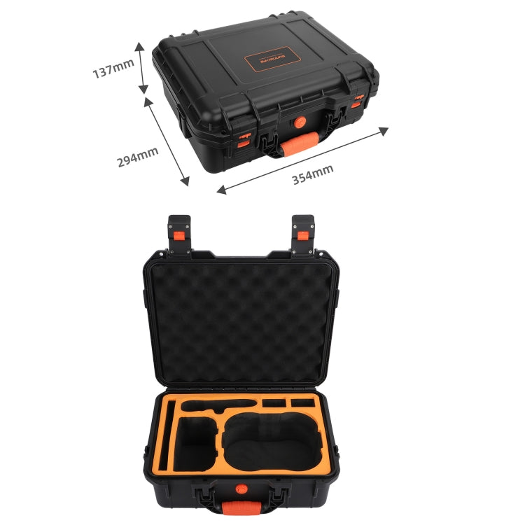 For DJI Avata Sunnylife AQX-6-U Upgraded Waterproof Shockproof Safety Carry Case Storage Bag (Black) - Cases & Bags by Sunnylife | Online Shopping South Africa | PMC Jewellery | Buy Now Pay Later Mobicred