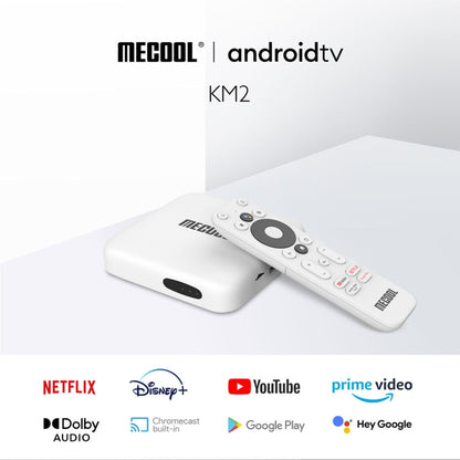 MECOOL KM2 4K Smart TV BOX Android 10.0 Media Player with Remote Control, Amlogic S905X2 Quad Core ARM Cortex A55, RAM: 2GB, ROM: 8GB, Support Bluetooth, HDMI, TF Card, US Plug - Amlogic S905 by MECOOL | Online Shopping South Africa | PMC Jewellery