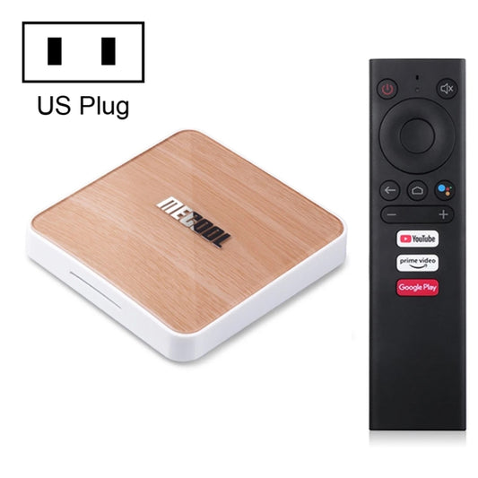 MECOOL KM6 4K Smart TV BOX Android 10.0 Media Player with Remote Control, Amlogic S905X4 Quad Core ARM Cortex A55, RAM: 4GB, ROM: 32GB, Support WiFi, Bluetooth, Ethernet, US Plug - Amlogic S905 by MECOOL | Online Shopping South Africa | PMC Jewellery