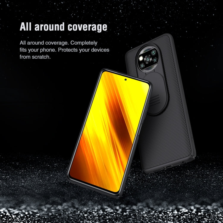 For Xiaomi Poco X3 NFC NILLKIN Black Mirror Series PC Camshield Full Coverage Dust-proof Scratch Resistant Case(Black) - Xiaomi Cases by NILLKIN | Online Shopping South Africa | PMC Jewellery