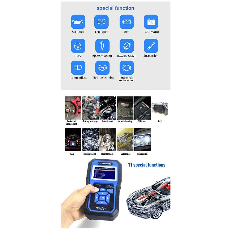 KONNWEI KW450 Car 2.8 inch TFT Color Screen Battery Tester Support 2 Languages / System  XP WIN7 WIN8 WIN10 - Code Readers & Scan Tools by KONNWEI | Online Shopping South Africa | PMC Jewellery