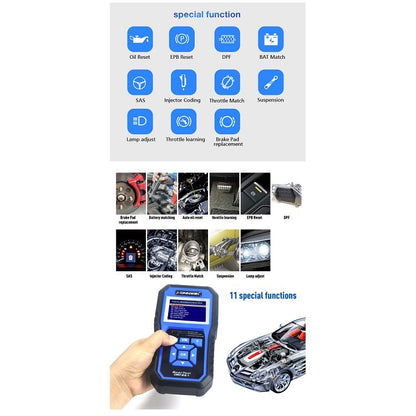 KONNWEI KW450 Car 2.8 inch TFT Color Screen Battery Tester Support 2 Languages / System  XP WIN7 WIN8 WIN10 - Code Readers & Scan Tools by KONNWEI | Online Shopping South Africa | PMC Jewellery