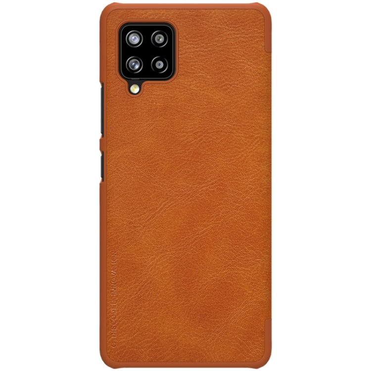 For Samsung Galaxy A42 5G NILLKIN QIN Series Crazy Horse Texture Horizontal Flip Leather Case with Card Slot(Brown) - Galaxy Phone Cases by NILLKIN | Online Shopping South Africa | PMC Jewellery
