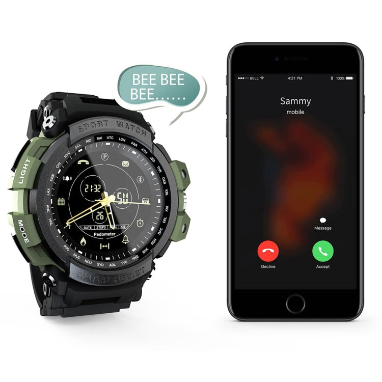 Lokmat MK28 1.4 inch FSTN Screen IP68 Waterproof Smart Watch, Support Information Reminder / Remote Camera / Sport Record(Black) - Smart Watches by Lokmat | Online Shopping South Africa | PMC Jewellery | Buy Now Pay Later Mobicred