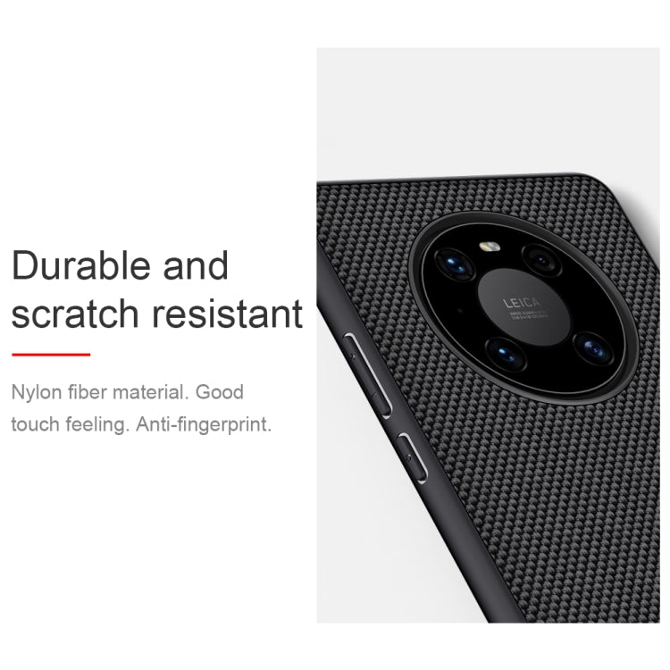 For Huawei Mate 40 NILLKIN 3D Textured Nylon Fiber TPU Case(Black) - Huawei Cases by NILLKIN | Online Shopping South Africa | PMC Jewellery