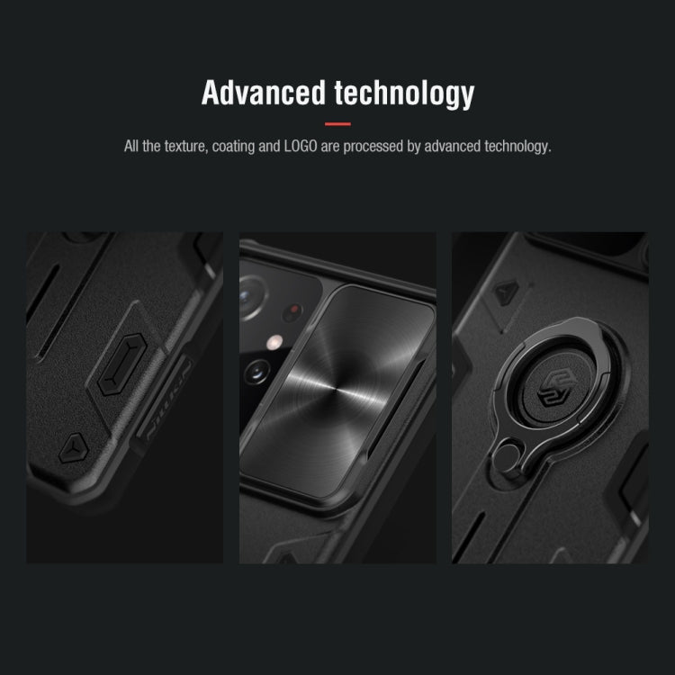 For Samsung Galaxy S21 Ultra 5G NILLKIN Shockproof CamShield Armor Protective Case with Invisible Ring Holder(Black) - Galaxy S21 Ultra 5G Cases by NILLKIN | Online Shopping South Africa | PMC Jewellery