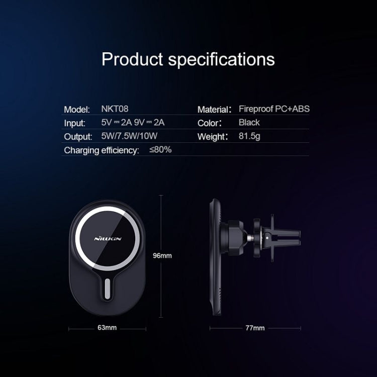 NILLKIN MagRoad Magnetic Car Holder with Wireless Charging - free shipping - PMC TechLife - Order now!