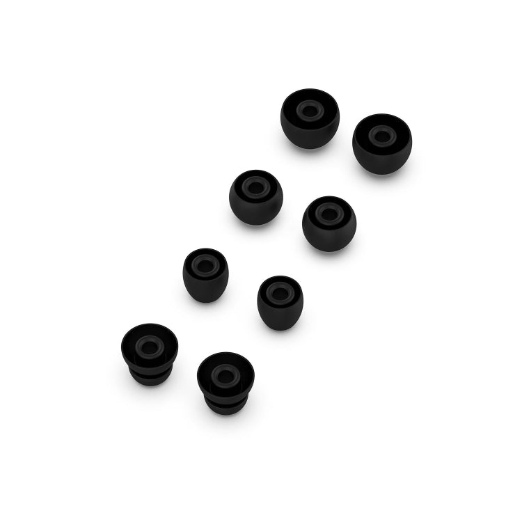 4 Pairs Wireless Earphone Replaceable Silicone Ear Cap Earplugs for Huawei FreeBuds 4i / FreeLace Pro / Active Noise Canceling Earphones 3(Black) - Anti-dust & Ear Caps by PMC Jewellery | Online Shopping South Africa | PMC Jewellery