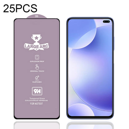 For Xiaomi Redmi K30i 5G 25 PCS 9H HD Large Arc High Alumina Full Screen Tempered Glass Film -  by PMC Jewellery | Online Shopping South Africa | PMC Jewellery