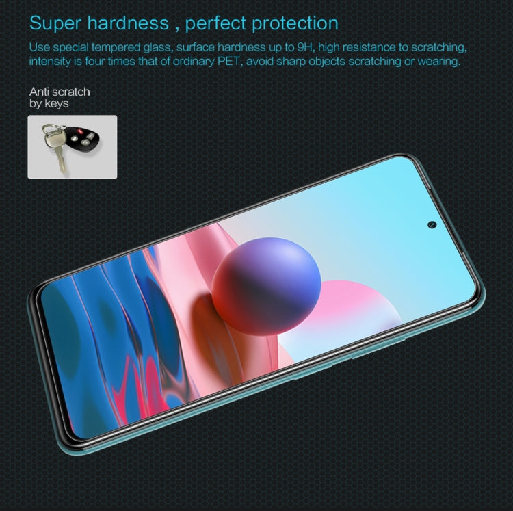 For Xiaomi Redmi Note 10 4G NILLKIN H Explosion-proof Tempered Glass Film - Xiaomi Cases by NILLKIN | Online Shopping South Africa | PMC Jewellery