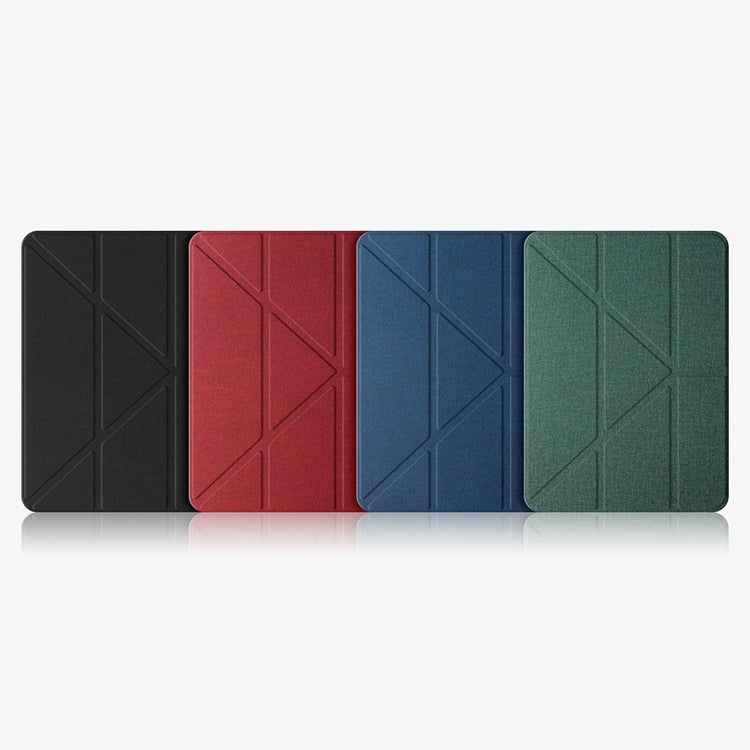For iPad Pro 12.9 2022 / 2021 / 2020 Mutural Multi-fold Smart Leather Tablet Case(Black) - free shipping - PMC TechLife - Order now!