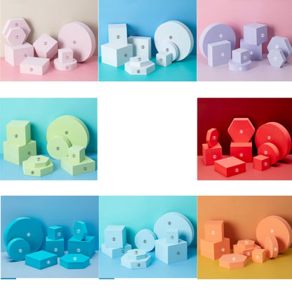 8 in 1 Different Sizes Geometric Cube Solid Color Photography Photo Background Table Shooting Foam Props(White) - Geometric Props by PMC Jewellery | Online Shopping South Africa | PMC Jewellery