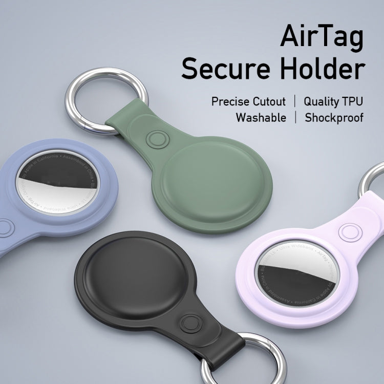 DUX DUCIS 4 PCS / Sets Frosted TPU Protective Case with Key Ring for AirTag - Other by DUX DUCIS | Online Shopping South Africa | PMC TechLife | Buy Now Pay Later Mobicred