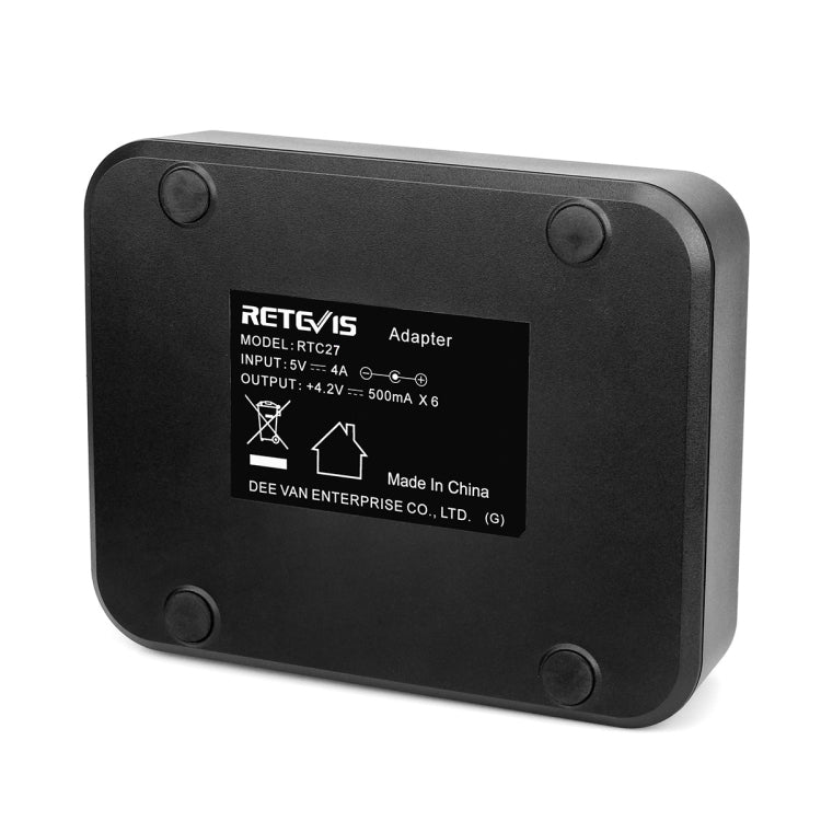 RETEVIS RTC27 Multi-function Six-Way Walkie Talkie Charger for Retevis RT27, EU Plug - free shipping - PMC TechLife - Order now!
