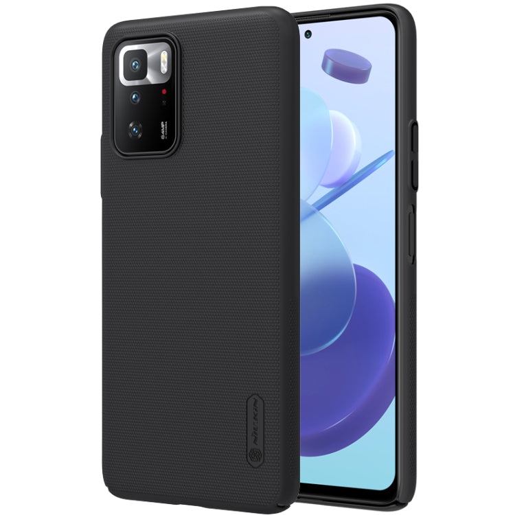For Xiaomi Redmi Note 10 Pro 5G NILLKIN Frosted Concave-convex Texture PC Case(Black) - Xiaomi Cases by NILLKIN | Online Shopping South Africa | PMC Jewellery