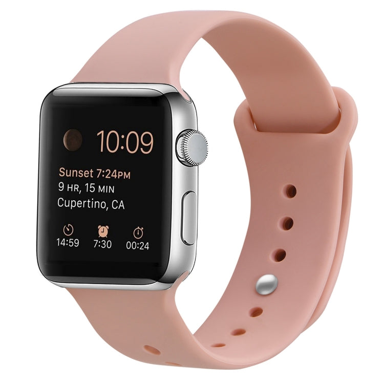 Silicone Watch Band For Apple Watch Series 9&8&7 41mm / SE 3&SE 2&6&SE&5&4 40mm / 3&2&1 38mm(Retro Rose) - Watch Bands by PMC Jewellery | Online Shopping South Africa | PMC Jewellery | Buy Now Pay Later Mobicred