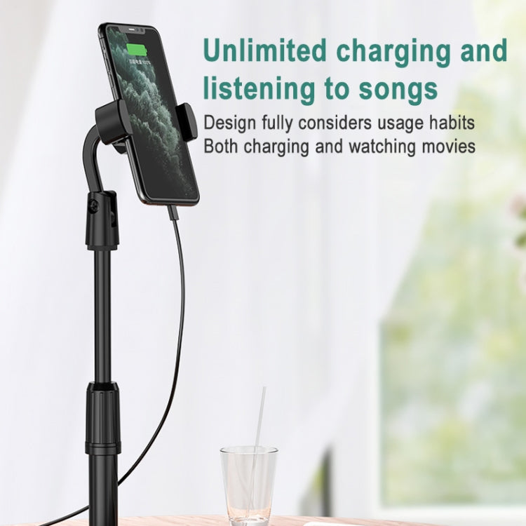 Desktop Stand Mobile Phone Tablet Live Broadcast Stand Telescopic Disc Stand, Style:Holder + Remote Control(Black) - Stand by PMC TechLife | Online Shopping South Africa | PMC TechLife