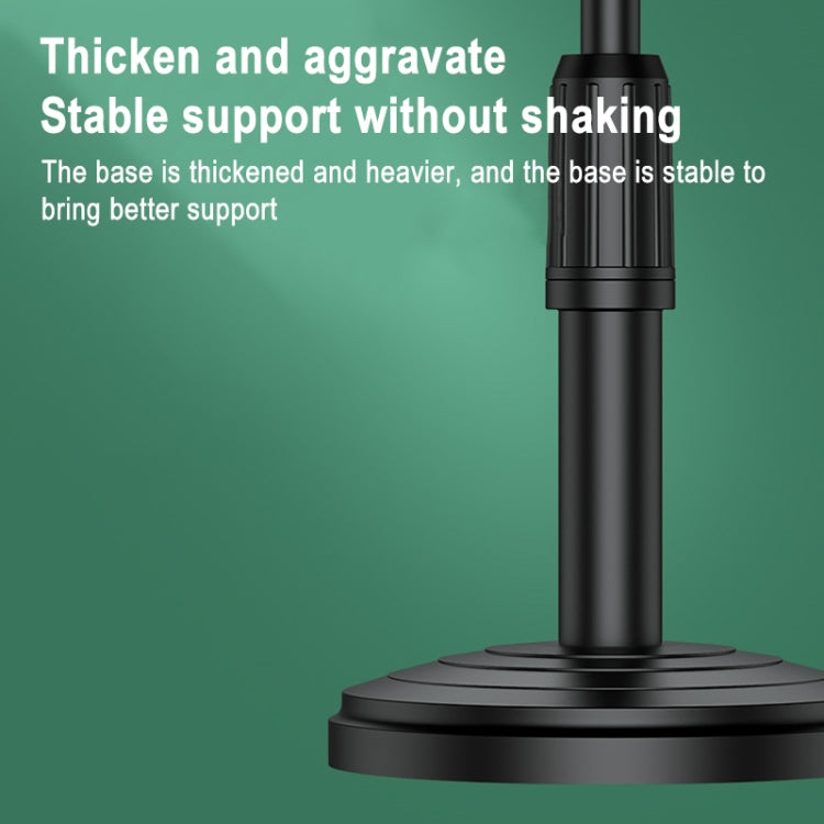 Desktop Stand Mobile Phone Tablet Live Broadcast Stand Telescopic Disc Stand, Style:Holder + Remote Control(Black) - Stand by PMC TechLife | Online Shopping South Africa | PMC TechLife